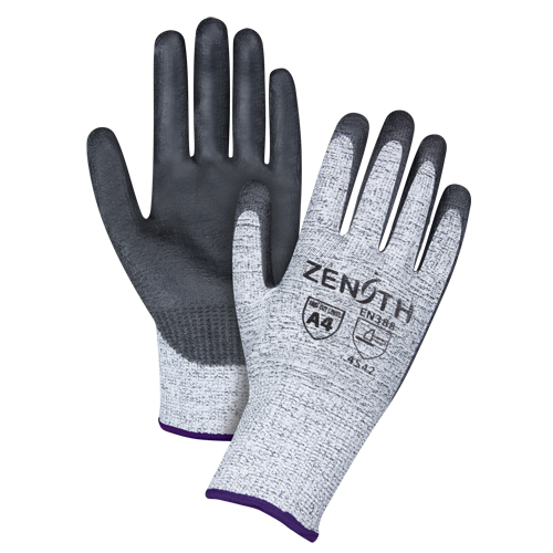 Gants &eacute;lastiques sans coutures r&eacute;sistants &agrave; la coupe, Taille 6/T-petit, Calibre 13, Rev&ecirc;tement Polyur&eacute;thane, Enveloppe en PEHP, ANSI/ISEA 105 niveau 4/EN 388 niveau 5 Industrial Sales