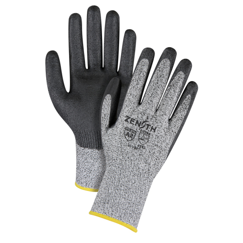 Gants &eacute;lastiques sans coutures r&eacute;sistants &agrave; la coupe, Taille T-Grand/10, Calibre 13, Rev&ecirc;tement Polyur&eacute;thane, Enveloppe en PEHP, ANSI/ISEA 105 niveau 2/EN 388 niveau 3 Industrial Sales