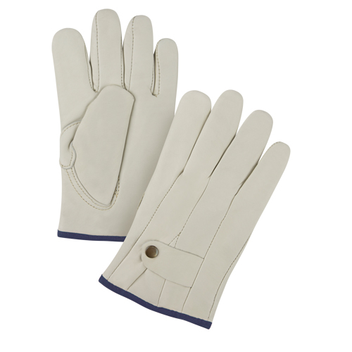 Premium Ropers Gloves, X-Large, Grain Cowhide Palm Industrial Sales