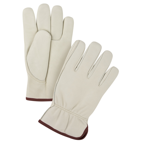 Premium Driver's Gloves, Large, Grain Cowhide Palm Industrial Sales