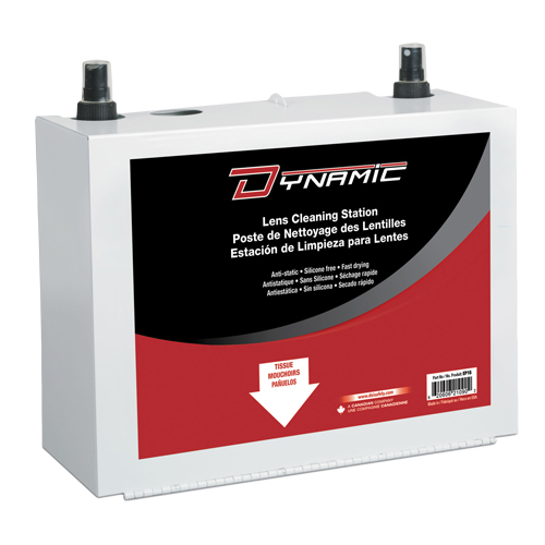 Poste de nettoyage de lentilles Dynamic, M&eacute;tal, 8" lo x 5" p x 6" h Industrial Sales