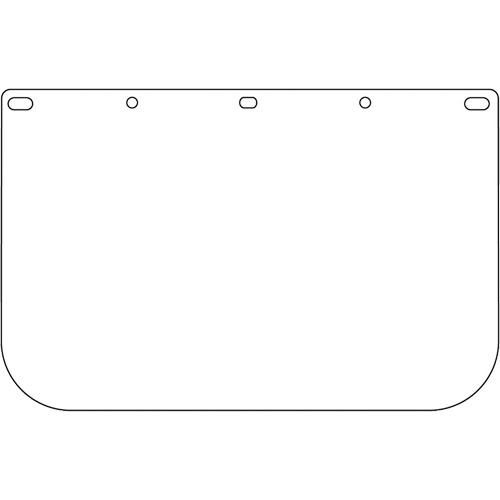 Dynamic Die Cut Faceshield Visor, Polycarbonate, Clear Tint Industrial Sales