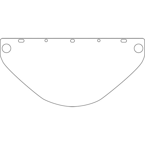 Dynamic Die Cut Faceshield Visor, PETG, Clear Tint Industrial Sales