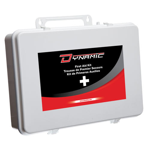 Trousse de premiers soins pour autobus scolaire Dynamic, Dispositif m&eacute;dical Classe 1, 36 unit&eacute;s/Boîte en m&eacute;tal Industrial Sales
