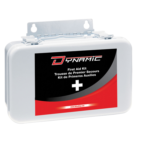 Trousse de premiers soins pour auto Dynamic, Dispositif m&eacute;dical Classe 1, Boîte en m&eacute;tal Industrial Sales