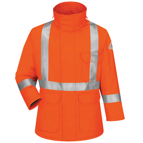 Parkas de luxe Excel FR Comfortouch, Petit, Orange Industrial Sales