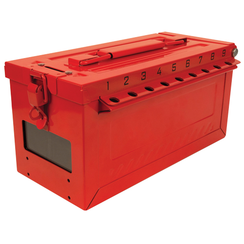 Small Group Lock Box, Red Industrial Sales