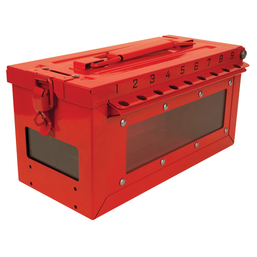 Small Group Lock Box, Red Industrial Sales