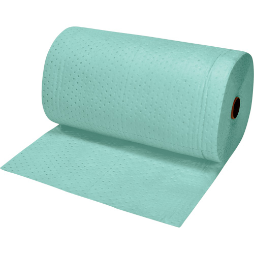 Rouleaux absorbants li&eacute;s de premi&egrave;re qualit&eacute;, Lourd, 150' lo x 30" la, Absorption 50 gal. Industrial Sales
