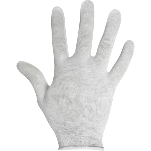Inspection Gloves, Cotton, Unhemmed Cuff, Ladies Industrial Sales