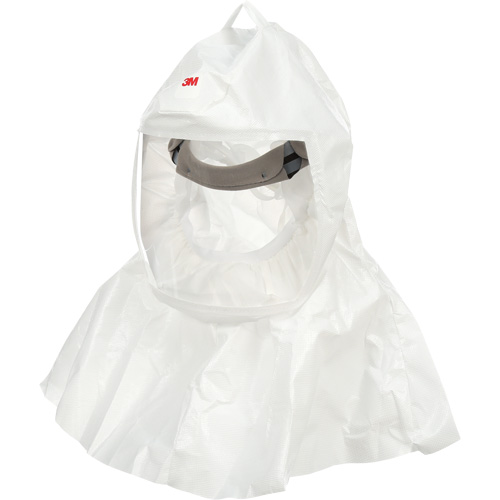 Cagoule Versaflo avec coiffe int&eacute;gr&eacute;e, Grand/Moyen, Coiffe souple, Bavette Simple Industrial Sales