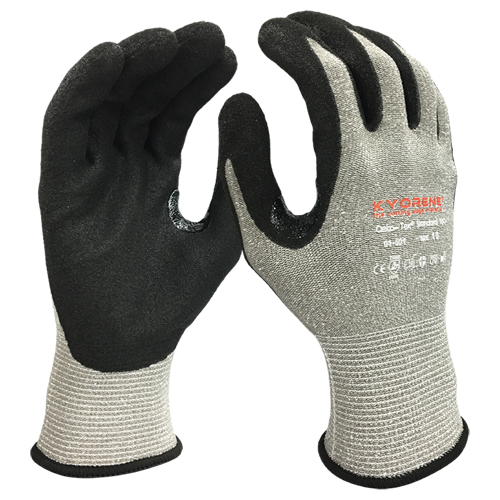 Gants r&eacute;sistants aux coupures, Taille Grand/9, Calibre 13, Rev&ecirc;tement Mousse de nitrile, Enveloppe en Kyorene, ANSI/ISEA 105 niveau 3/EN 388 niveau C Industrial Sales