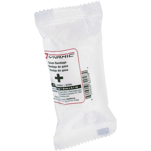 Bandages de gaze Dynamic, Rouleau, 30' lo x 2" la, St&eacute;rile, Dispositif m&eacute;dical Classe 1 Industrial Sales