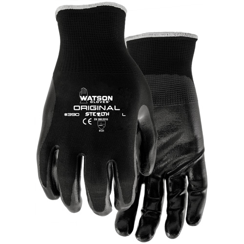 Gants enduits Stealth Original, 7/Petit, R&ecirc;vetement Nitrile, Calibre 13, Enveloppe en Nylon Industrial Sales