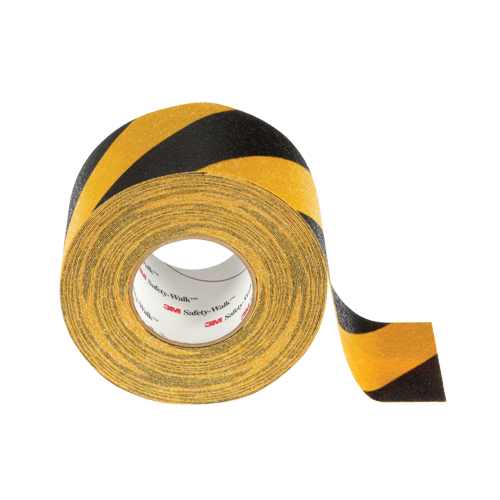 Safety-Walk 600 Series Anti-Slip Tape, 6" x 60', Black & Yellow Industrial Sales
