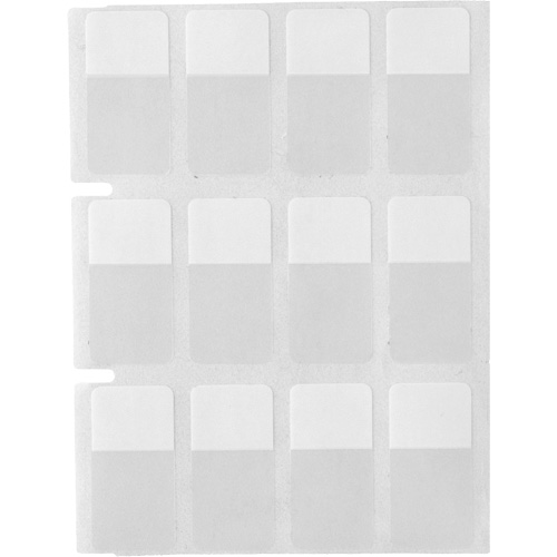 Core Series Self-Laminating Wire & Cable Labels, Vinyl, 0.5" L x 0.75" H, Clear Industrial Sales