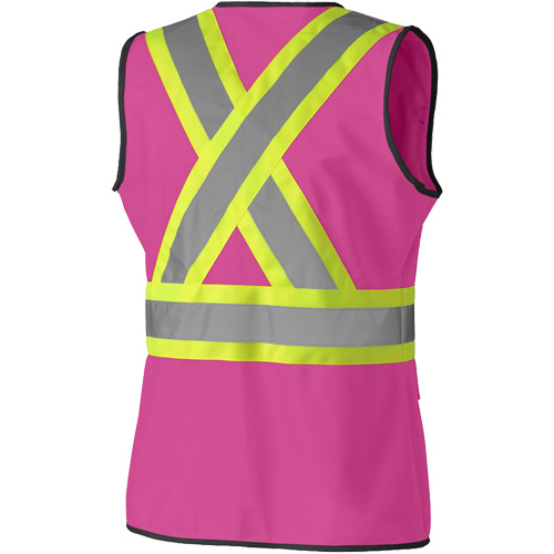 139PK Veste de s&eacute;curit&eacute; pour femme, Rose, T-petit, Polyester Industrial Sales