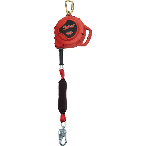Rebel Self-Retracting Lifeline, 33', Galvanized Steel, Swivel Industrial Sales
