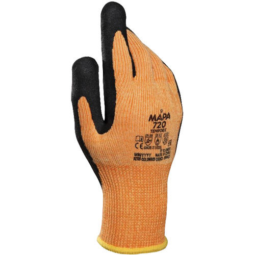 Gants isothermes r&eacute;sistant &agrave; la coupe TempDex 720, Taille 7, Rev&ecirc;tement Nitrile, Enveloppe en Aramide, ASTM ANSI niveau A2/EN 388 niveau 3/EN 388 niveau B Industrial Sales