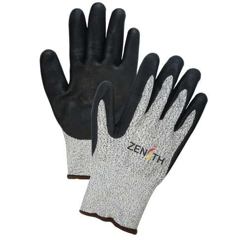 Gants &eacute;lastiques sans coutures r&eacute;sistants &agrave; la coupe pour temp&eacute;ratures froides, Taille 2T-Grand/11, Calibre 13, Rev&ecirc;tement Mousse de nitrile, Enveloppe en PEHP, ASTM ANSI niveau A4 Industrial Sales
