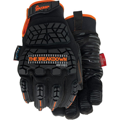 91051 The Breakdown Gloves, Size Medium, PVC Coated, Cutshield Shell, ANSI/ISEA 105 Level 4 Industrial Sales