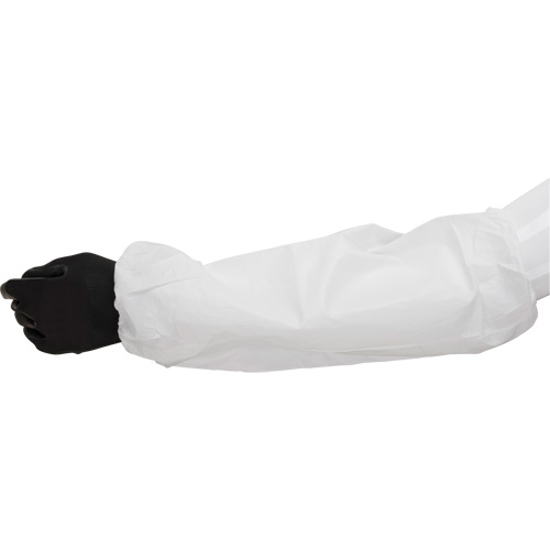 Manchettes, Longueur de 18", Microporeux, Blanc Industrial Sales