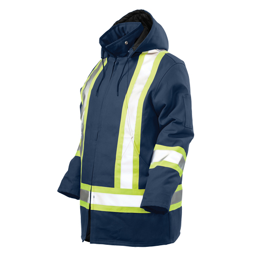 Safety Parka, Navy Blue, Large Industrial Sales