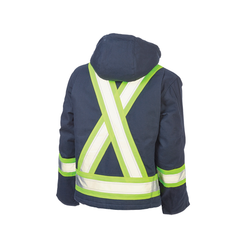 Safety Jacket, Navy Blue, Large Industrial Sales