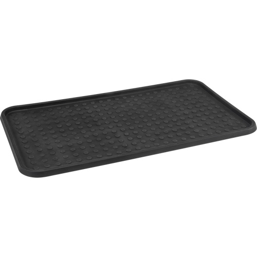 Boot Tray, Plastic, Black, 25" L x 14" W Industrial Sales