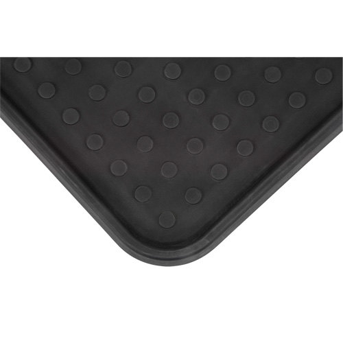 Boot Tray, Plastic, Black, 25" L x 14" W Industrial Sales