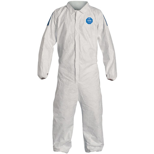 Coveralls, Medium, White, Tyvek&reg; 400 D Industrial Sales