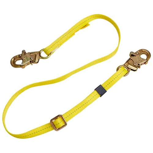 Longe de positionnement r&eacute;glable &agrave; sangle, 1 branches, 4', Classe CSA B, Polyester Industrial Sales