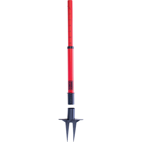 PLUS Barrier Posts, 42" High, Red Industrial Sales