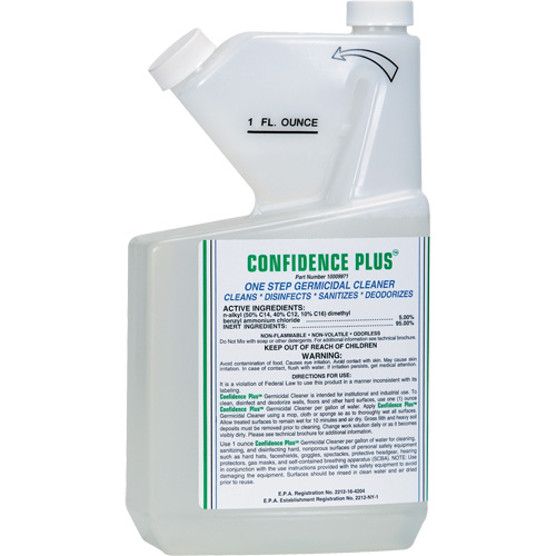 Nettoyant germicide pour respirateur Confidence Plus, Liquide Industrial Sales