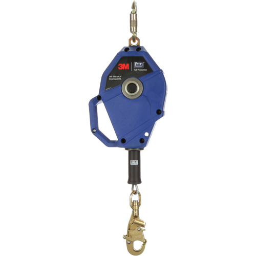 Cordage de s&eacute;curit&eacute; autor&eacute;tractable avec verrouillage intelligent, 20', Acier galvanis&eacute;, Pivotant Industrial Sales