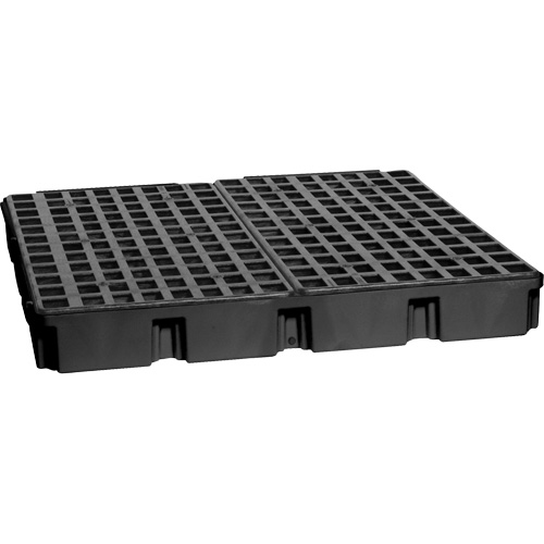 Plateforme de d&eacute;versement modulaire, Capacit&eacute; de d&eacute;versement 60,5 gal. US, 51,5'' x 51,5'' x 6,5" Industrial Sales