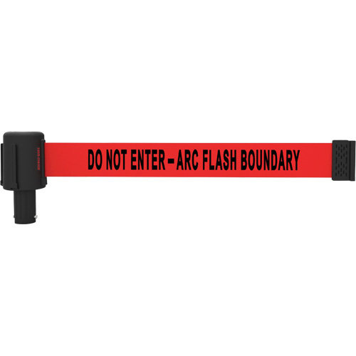 Cassette de banni&egrave;re PLUS, Do Not Enter - Arc Flash Boundary, 15', Ruban Rouge Industrial Sales