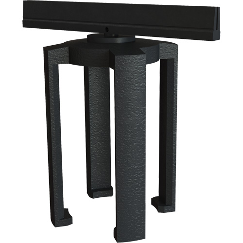 PLUS Barrier System Sign Bracket, Black Industrial Sales