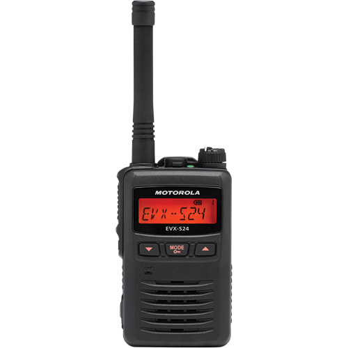 EVX-S24 Series Portable Radio, UHF Radio Band, 256 Channels, 200 000 sq. ft. Range Industrial Sales
