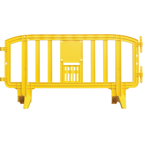 Movit Barricade, Interlocking, 78" L x 39" H, Yellow Industrial Sales