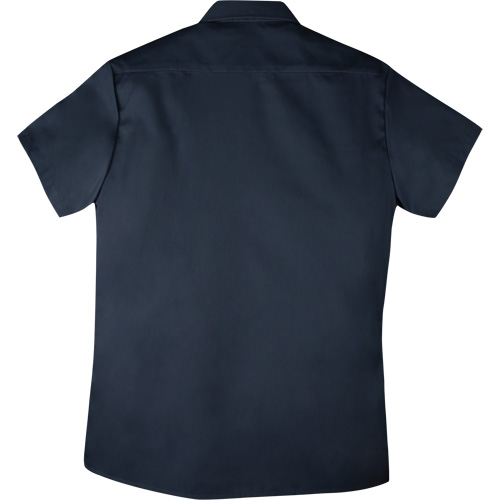 Short-Sleeved Twill Work Shirt, Men's, 4X-Large, Navy Blue Industrial Sales