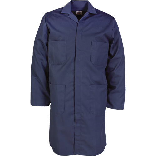 Sarrau de laboratoire, Poly-coton, 32, Bleu marine Industrial Sales