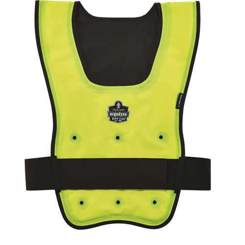 Chill-Its&reg; 6687 Economy Dry Evaporative Cooling Vest, Large/X-Large, High Visibility Lime-Yellow Industrial Sales