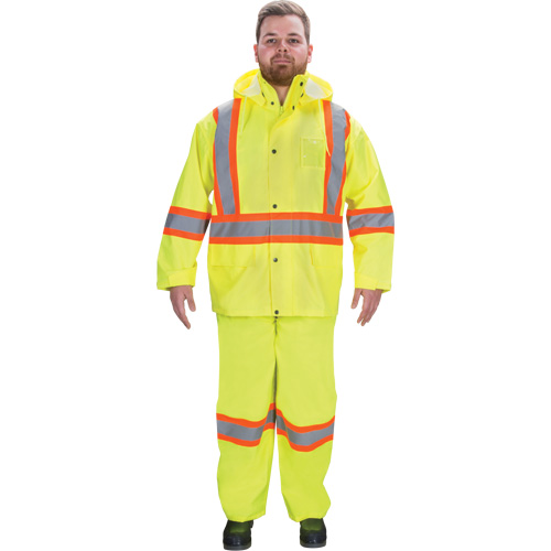 V&ecirc;tements imperm&eacute;ables RZ1000, Polyester, Petit, Jaune lime haute visibilit&eacute; Industrial Sales