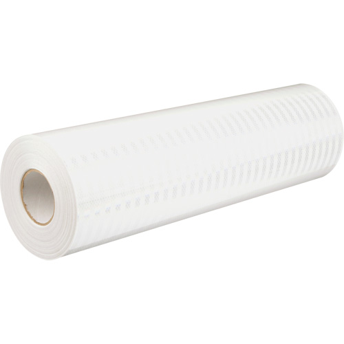 High Intensity Prismatic Grade Reflective Sheeting, 2" W x 150' L, 19 mils, White Industrial Sales