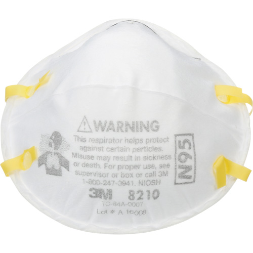 Respirateur contre les particules, N95, Certifi&eacute; NIOSH Industrial Sales