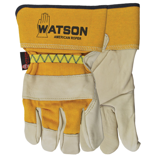 American Roper Gloves, Large, Grain Cowhide Palm, Cotton Inner Lining Industrial Sales