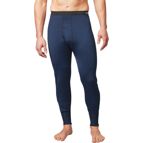 FR Base Layer Long John Pants, Men's, Small, Navy Blue Industrial Sales