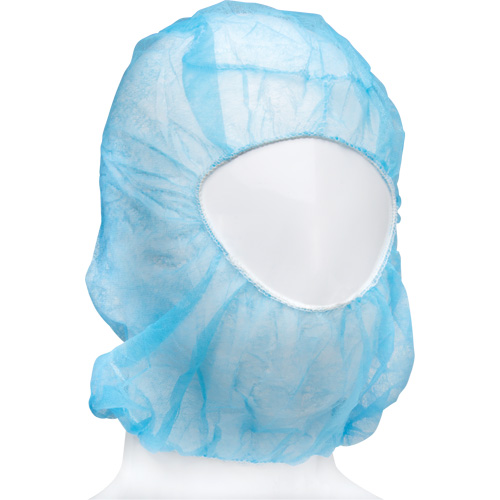 Disposable Hood, Polypropylene, Blue Industrial Sales