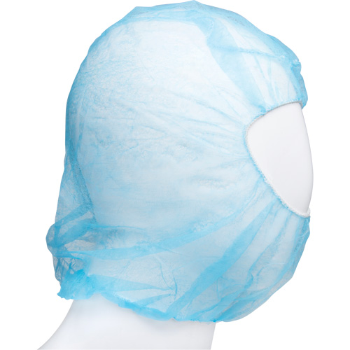Disposable Hood, Polypropylene, Blue Industrial Sales
